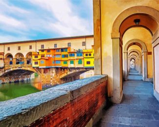 Ponte Vecchio Italy Florence diamond painting