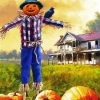 Pumpkin Patch Scare Crow diamond painting