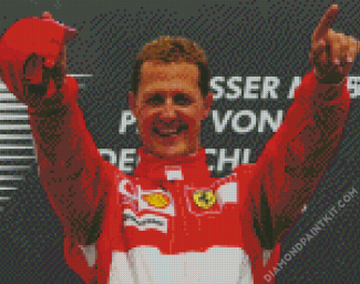 Racer Michael Schumacher diamond painting