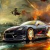 Racing Car In War diamond painting