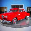 Red Studebaker Car diamond painting