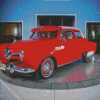 Red Studebaker Car diamond painting