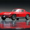 Red Classic Chevrolet Corvette diamond painting