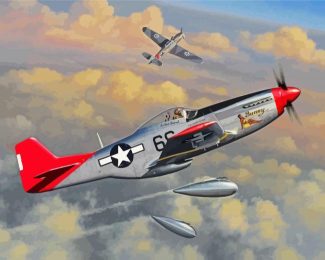 Red Tails Tuskegee Airmen diamond painting