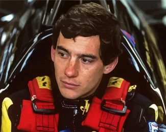 Racing Driver Ayrton Senna diamond painting