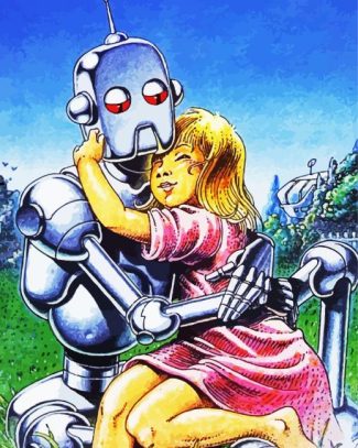 Robot And Human diamond painting