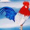 Rooster Illustration diamond painting