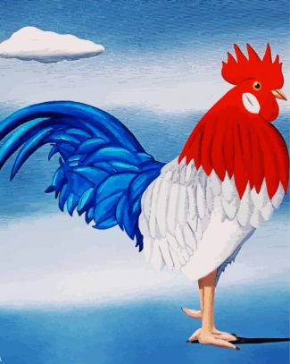 Rooster Illustration diamond painting