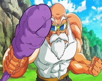 Roshi Dragon Ball diamond painting