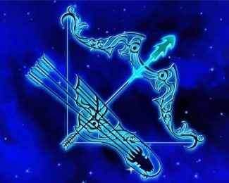 Sagittarius Sign diamond painting