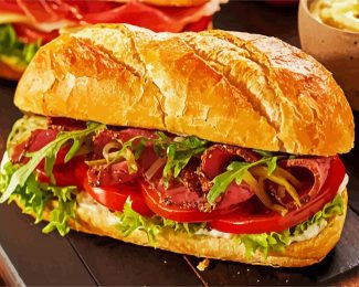 Sandwich Food diamond painting