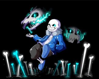 Sans Undertale Video Game diamond painting