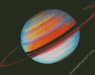 Saturn Planet diamond painting