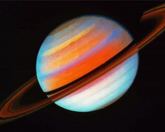 Saturn Planet diamond painting