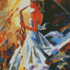 Saxophone Lady diamond painting