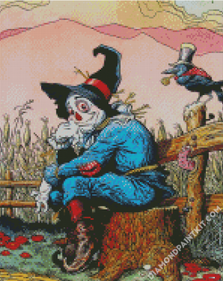 Scarecrow Wizard Of Oz diamond painting