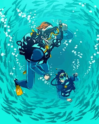 Scuba Diving diamond painting