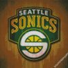 seattle supersonics basketball logo diamond painting