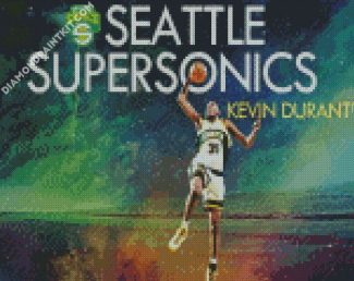 seattle supersonics kiven durant diamond painting