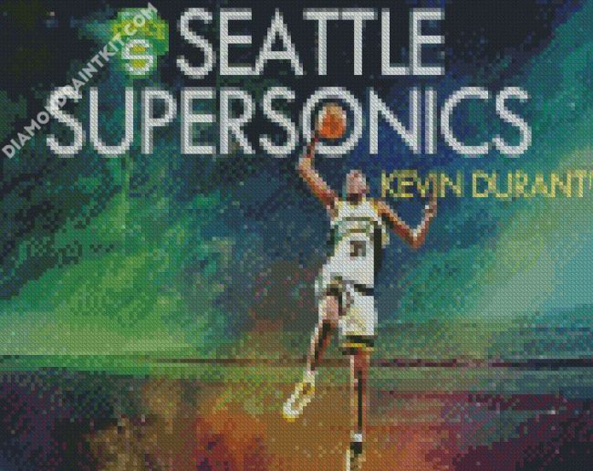 seattle supersonics kiven durant diamond painting