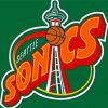 Seattle Supersonics Logo Diamond painting