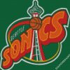 seattle supersonics Logo diamond painting