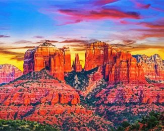 Sedona Arizona Mountains diamond painting