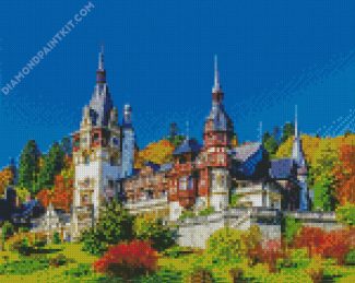 Sinaia Peles Castle diamond painting