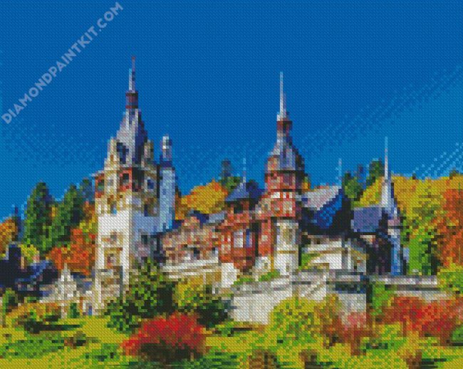 Sinaia Peles Castle diamond painting