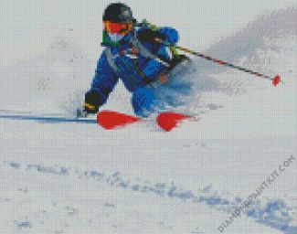 Skier Man Sport diamond painting