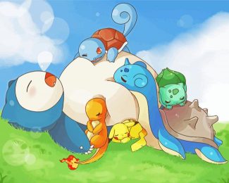 Sleepy Pokemons diamond painting