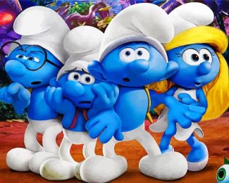 Smurfs Dwarfs Diamond painting