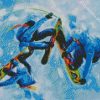 Snow Skateboarders diamond painting