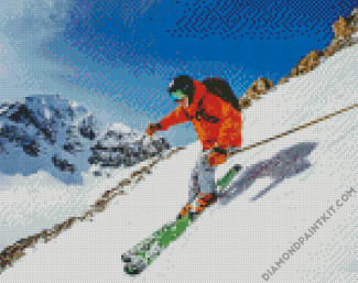 Snow Skating diamond painting