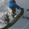 Snowboarding diamond painting