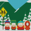 South Park diamond painting