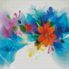 Splatter Flower diamond painting