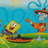 spongbob And Squidward diamond painting