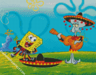 spongbob And Squidward diamond painting