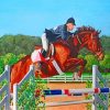 Steeplechase Horse Race Diamond painting