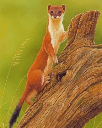 Stoat Weasel Animal diamond painting