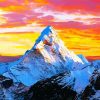 Sunset In Annapurna Mountains diamond painting