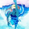 Swimmer Lady diamond painting