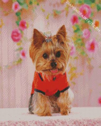 Teacup Yorkie Puppy diamond painting