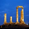 Temple Of Hercules Amman At Night diamond painting