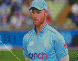 The English International Cricketer Ben Stokes diamond painting