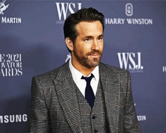 The Actor Ryan Reynolds diamond painting