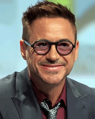 The American Actor Robert Downey Jr diamond painting