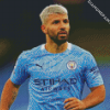 The Footballer Sergio Aguero diamond painting