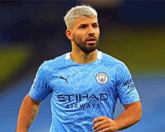 The Footballer Sergio Aguero diamond painting